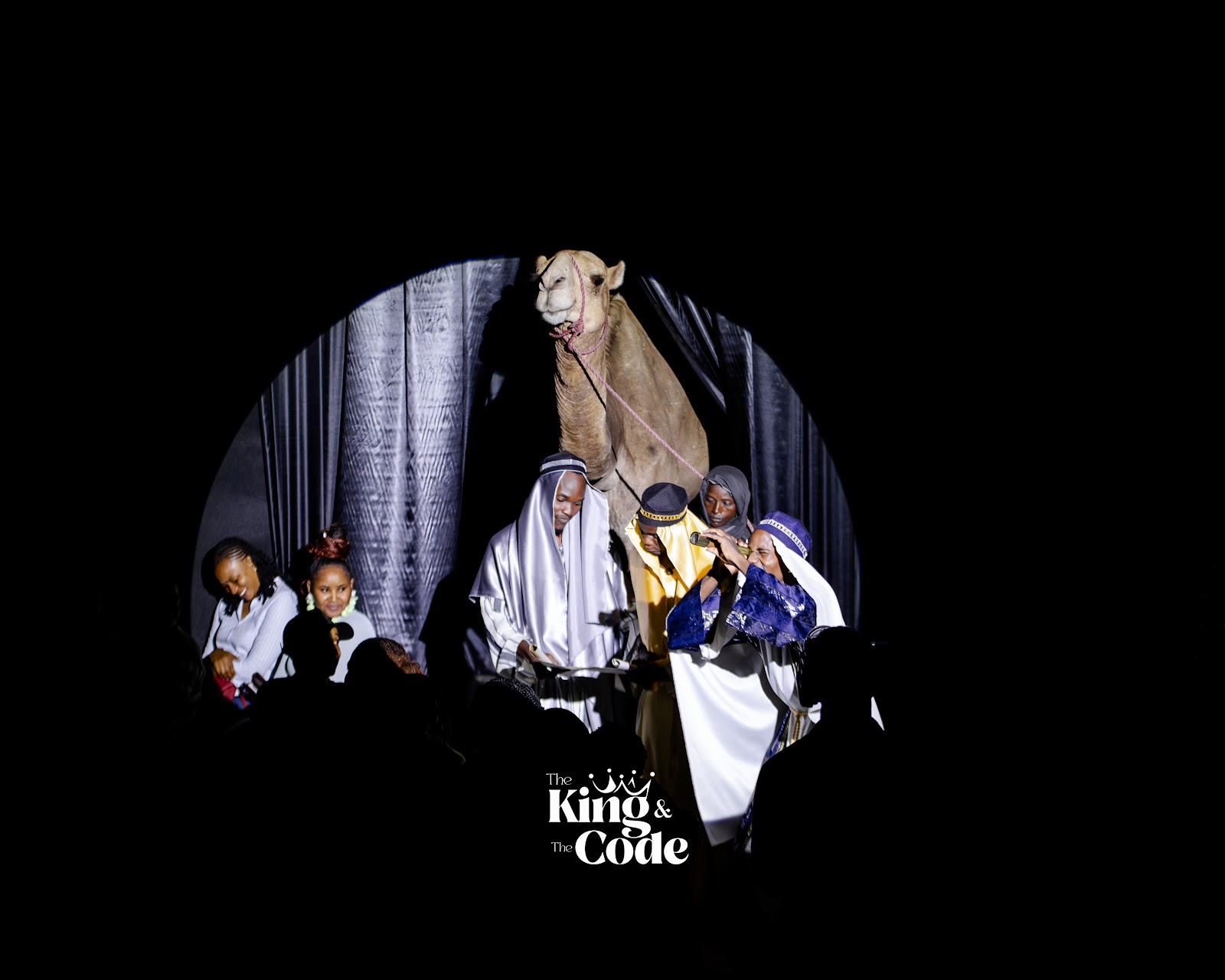 Junior the camel during The King & The Code production