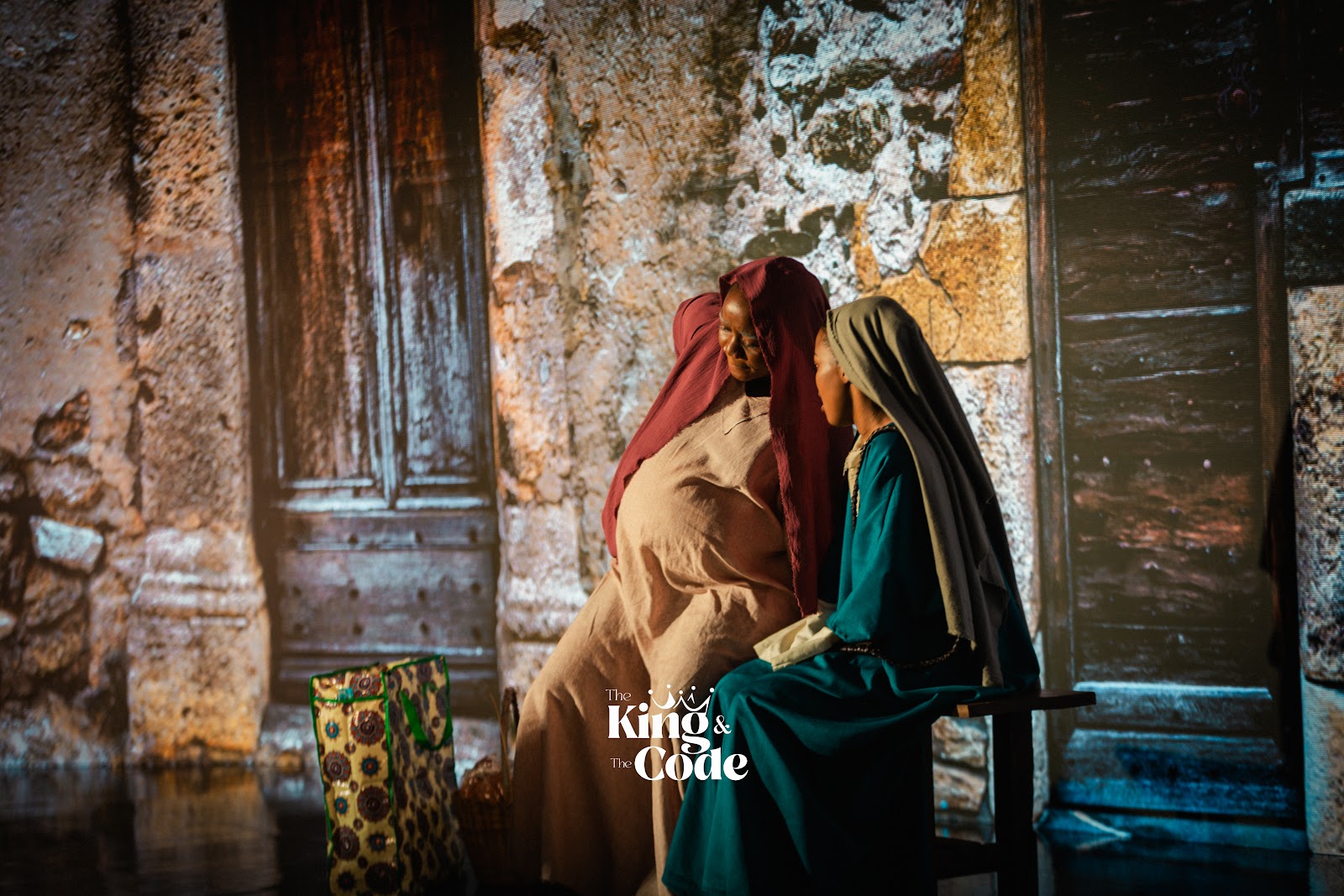 Mariam and Elizabeth in The King & The Code production